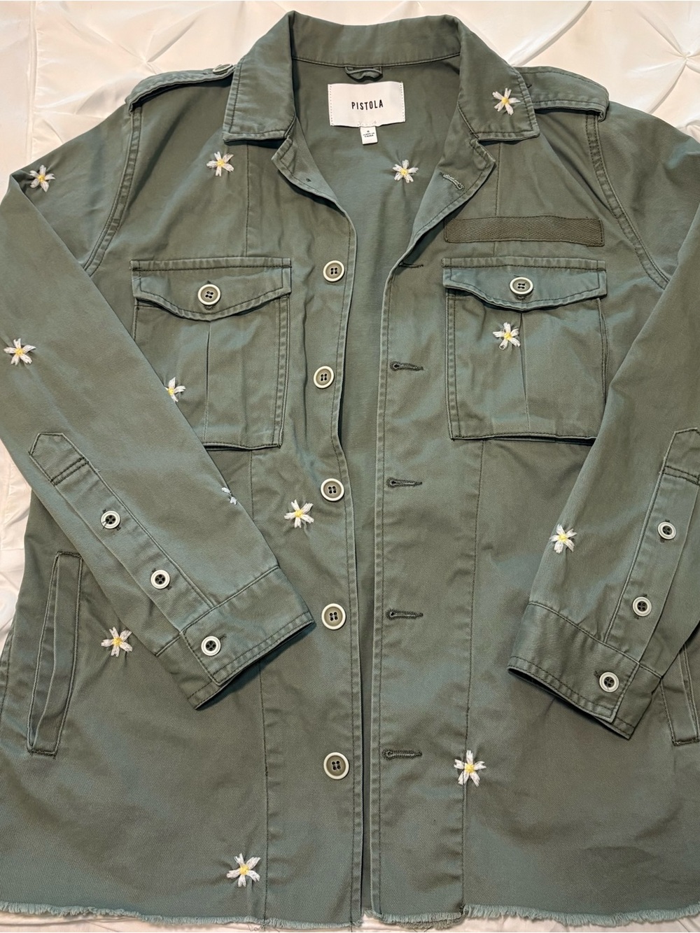 Pistola Camilo Green Military Jacket Colonel Daisy Women’s Size Small